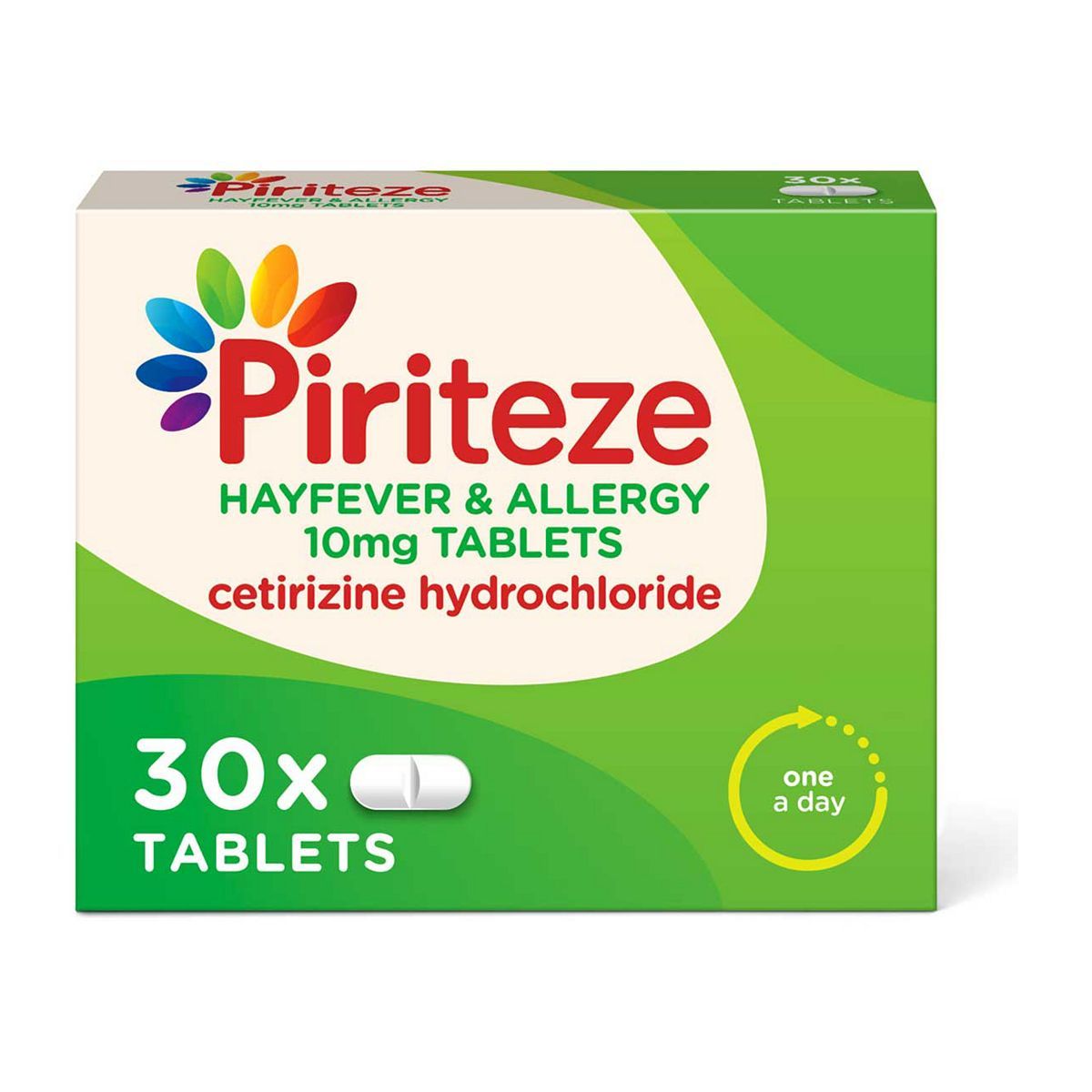 Piriteze Antihistamine Allergy Relief Tablets, Cetirizine &amp;ndash; Pack of 30