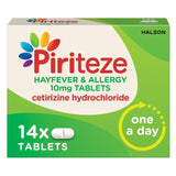 Piriteze Hayfever &amp;amp; Allergy Relief Antihistamine Cetirizine   14 per pack