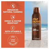 Piz Buin Tan &amp;amp; Protect SPF 30 Sunscreen Spray Tan Intensifying   150ml