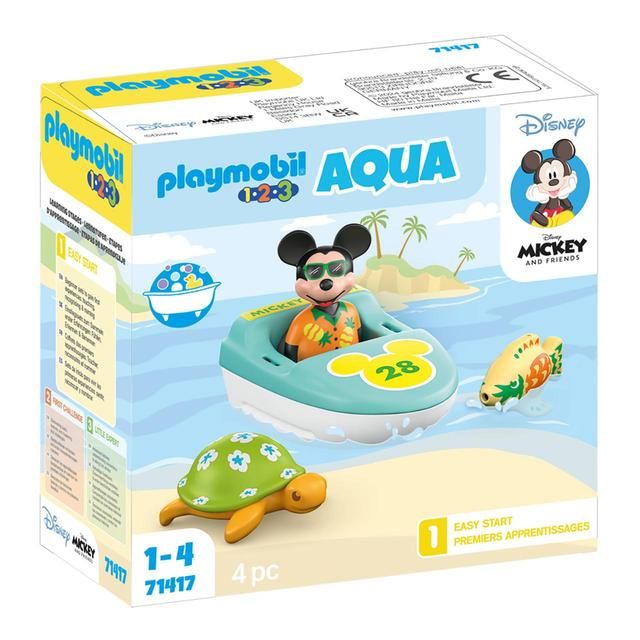 Playmobil 71417 1.2.3 AQUA &amp;amp; Disney Mickey's Boat Tour