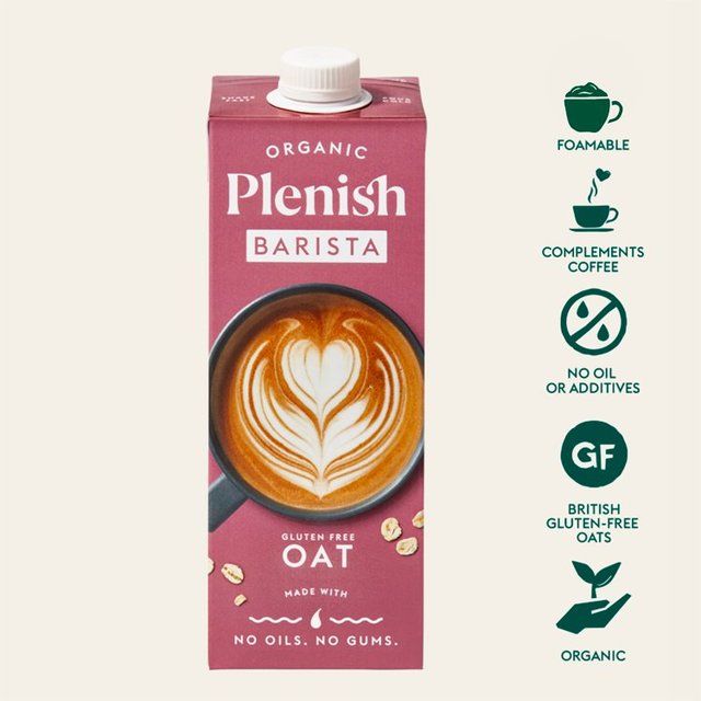 Plenish Organic Oat Barista Milk Long Life   1L