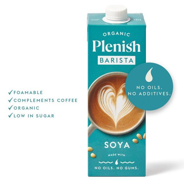 Plenish Organic Soya Barista Milk Long Life   1L