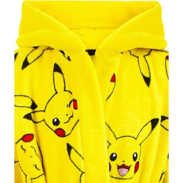Pokemon Kids Pikachu Faces Dressing Gown (9-10 Years)