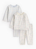 Polar Bear &amp;amp; Snowflake Print Fleece Pyjama Sets 2 Pack 9-12 months