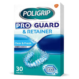 Poligrip Pro Guard &amp;amp; Retainer Clear &amp;amp; Fresh Daily Cleanser - 30 Tablets
