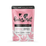 Pooch &amp;amp; Mutt Turkey and Hemp Calming Meaty Dog Treats   120g