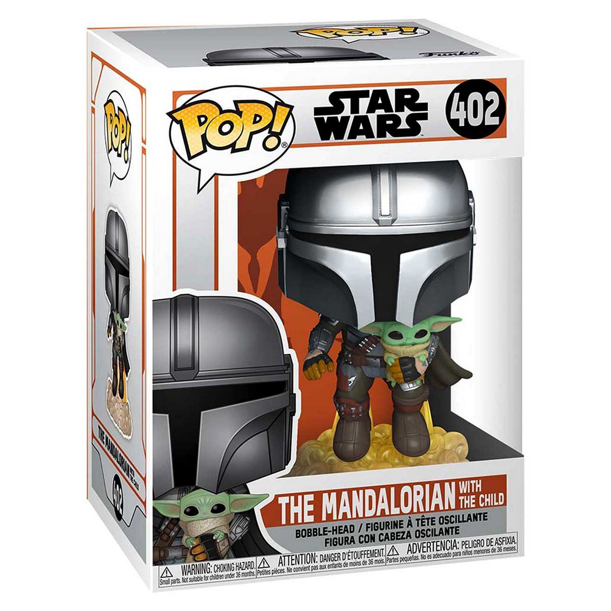 Pop! Vinyl Mandalorian Mando Flying With Jet Pack Figure
