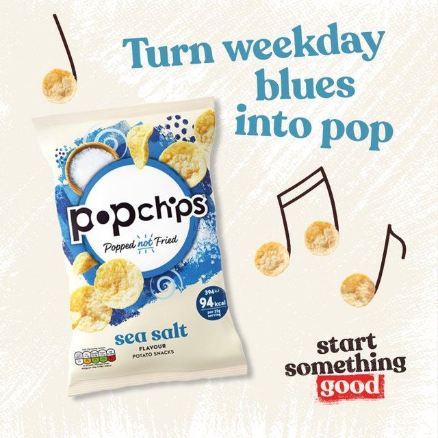 popchips Sea Salt Sharing Crisps   85g
