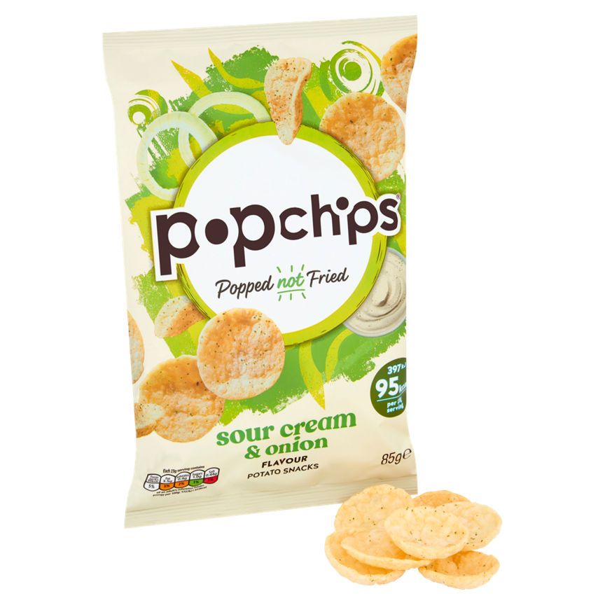 Popchips Sour Cream and Onion Sharing Crisps