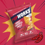 PopWorks Sweet Chipotle Chilli Popped Crisps Sharing Bag   85g