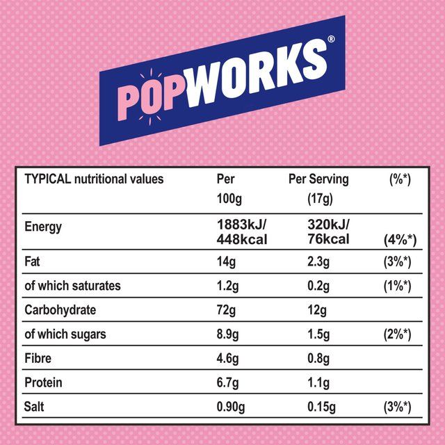 Popworks Sweet &amp;amp; Salty Multipack Popped Crisps   5 per pack