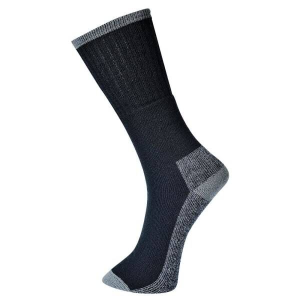 Portwest Adult Work Socks (Pack of 3) (6-9) Black / 0.05EA