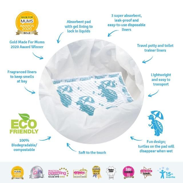 Potette Plus Potty Liners   30 per pack