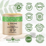 Power Health Turmeric 500mg &amp;amp; Black Pepper Capsules - 30s