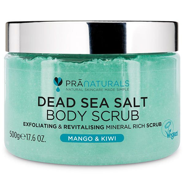 PraNaturals Dead Sea Salt Body Scrub 500g - Mango &amp;amp; Kiwi
