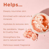 PraNaturals Dead Sea Salt Body Scrub 500g - Peach &amp;amp; Honey