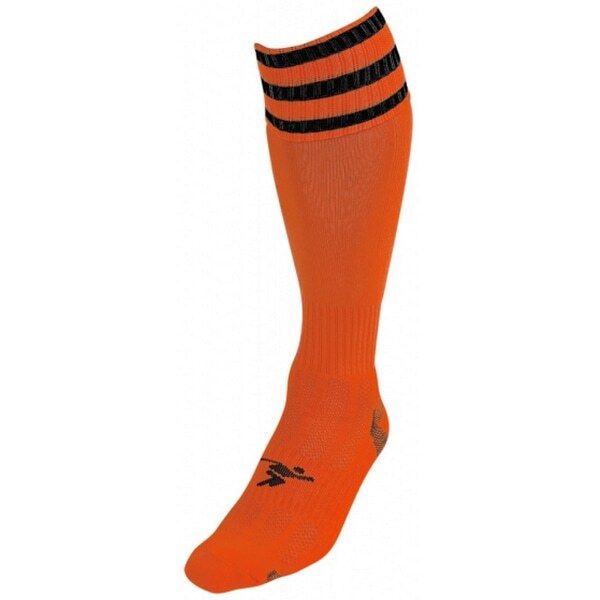 Precision Kids Pro Football Socks (3-6) Tangerine/Black