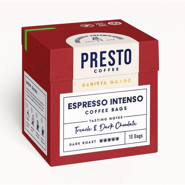 Presto Espresso Intenso Coffee Bags   80g