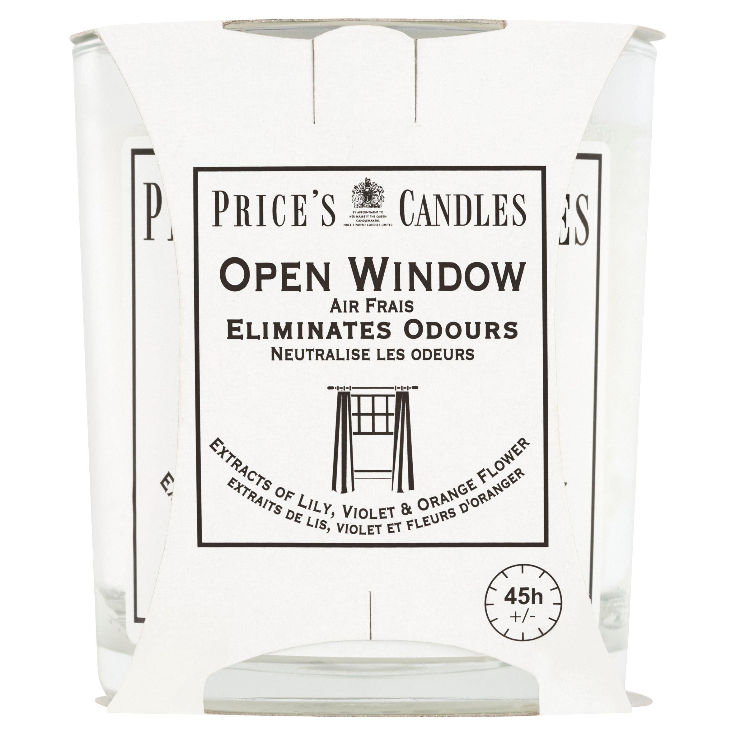 Price's Open Window Candle Jar