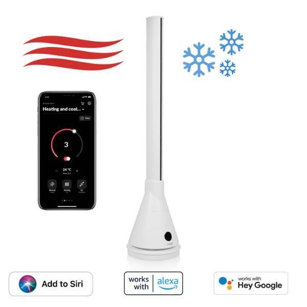 Princess Smart Tower Fan Heater &amp;amp; Cooler - White