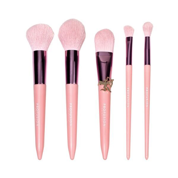 Profusion Cosmetics - Dear Cupid 5pc Face and Eye Brush Set