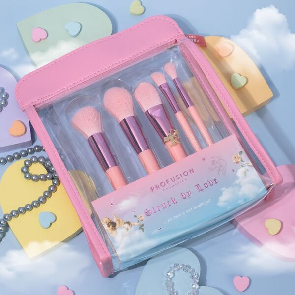 Profusion Cosmetics - Dear Cupid 5pc Face and Eye Brush Set