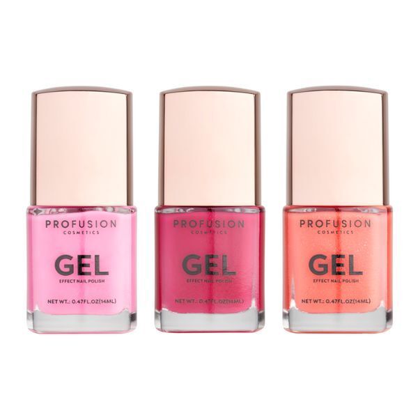 Profusion Cosmetics Go-To Brights Gel Effect Nail Polish Set