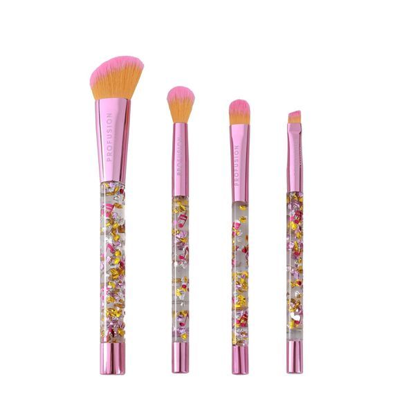 Profusion Cosmetics It's a Vibe | 4 PC Face &amp;amp; Eye Brush Set