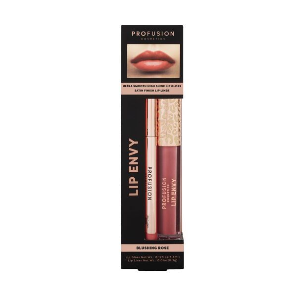 Profusion Cosmetics Lip Envy Gloss &amp;amp; Liner |Crystal Clear Blushing Rose