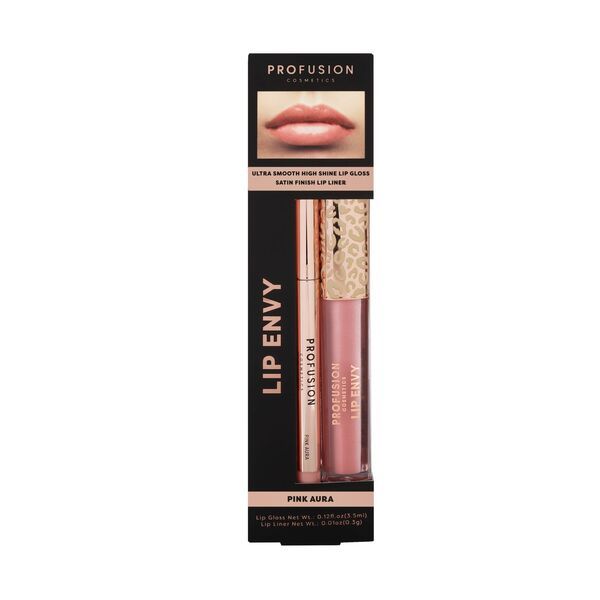 Profusion Cosmetics Lip Envy Gloss &amp;amp; Liner |Crystal Clear Pink Aura