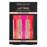 Profusion Cosmetics Lip Trio High Shine Lip Gloss - Brights