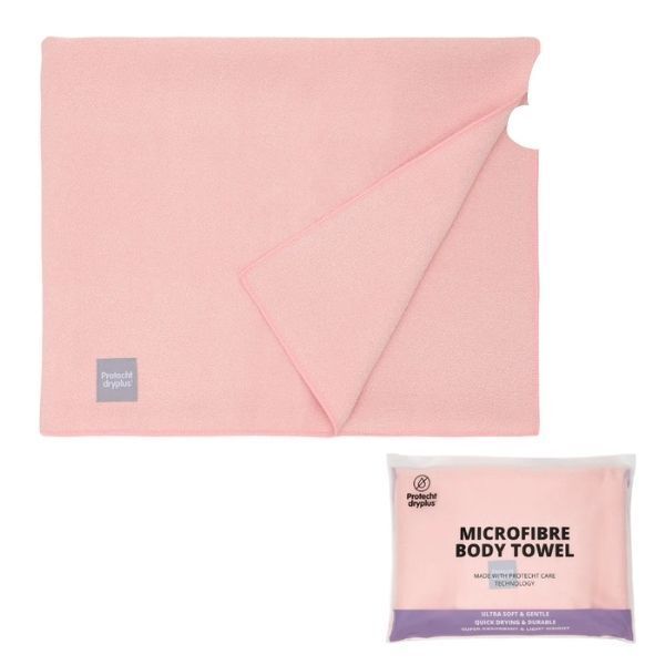 Protecht Dryplus Super Absorbent Body Towel Gossamer Pink