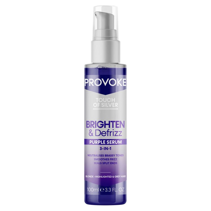 Provoke Touch of Silver Brighten &amp;amp; Defrizz 3-in-1 Purple Serum