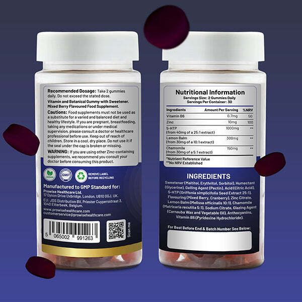 Prowise 5HTP Sleep Well Gummies 60 Gummies | Mixed Berry