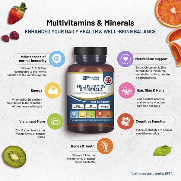 Prowise A-Z Multivitamins &amp;amp; Minerals l 365 Vegan Tablets
