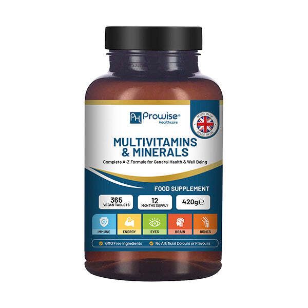 Prowise A-Z Multivitamins &amp;amp; Minerals l 365 Vegan Tablets