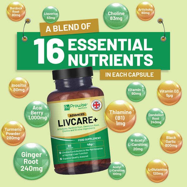 Prowise Advanced Livcare+ 60 Capsules For Men &amp;amp; Women