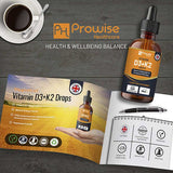 Prowise Vitamin D3 4000iu + K2 MK7 25&amp;micro;g I 30 ml Drops