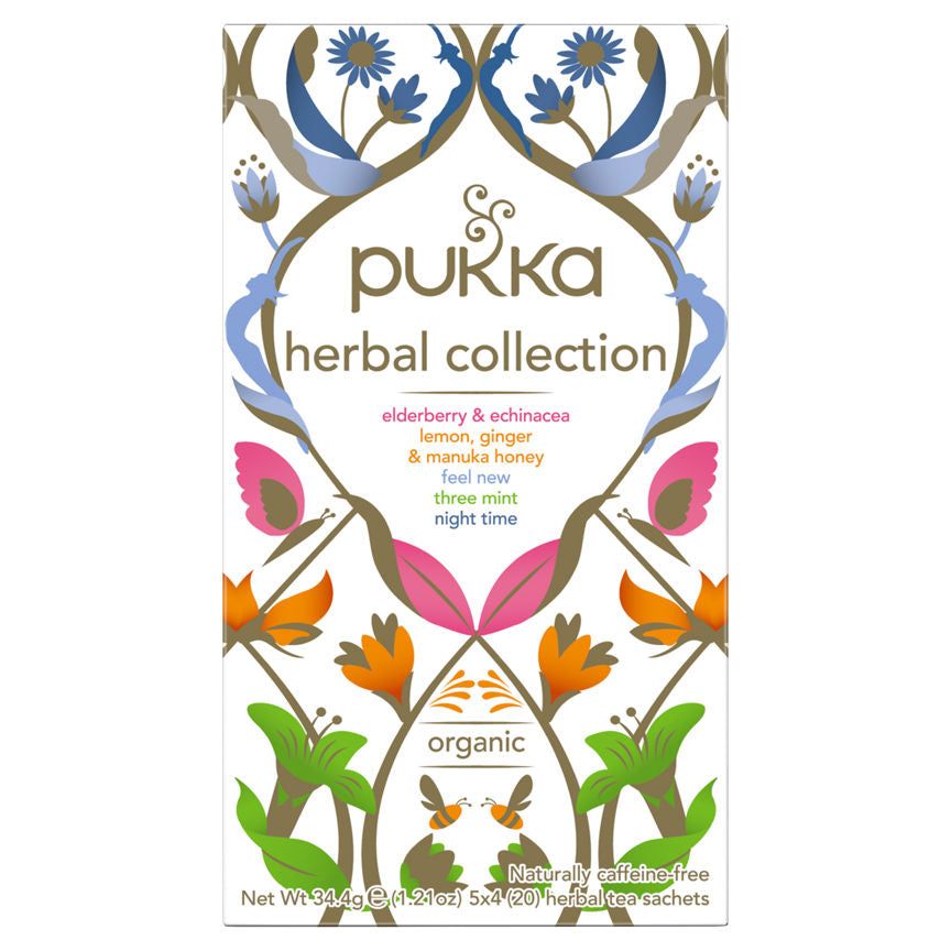 Pukka Herbal Collection 20 Assorted Herbal Tea Sachets