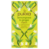 Pukka Organic Lemongrass &amp;amp; Ginger Herbal Tea Sachets x20 36g