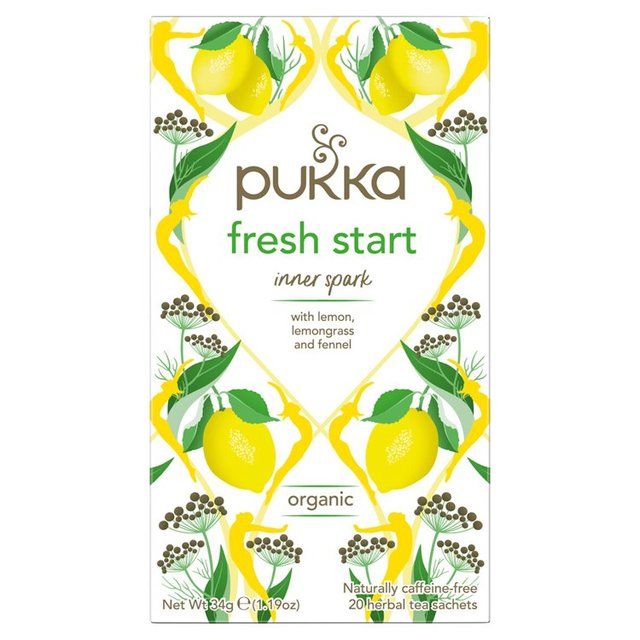 Pukka Tea Fresh Start Organic Herbal Tea   20 per pack
