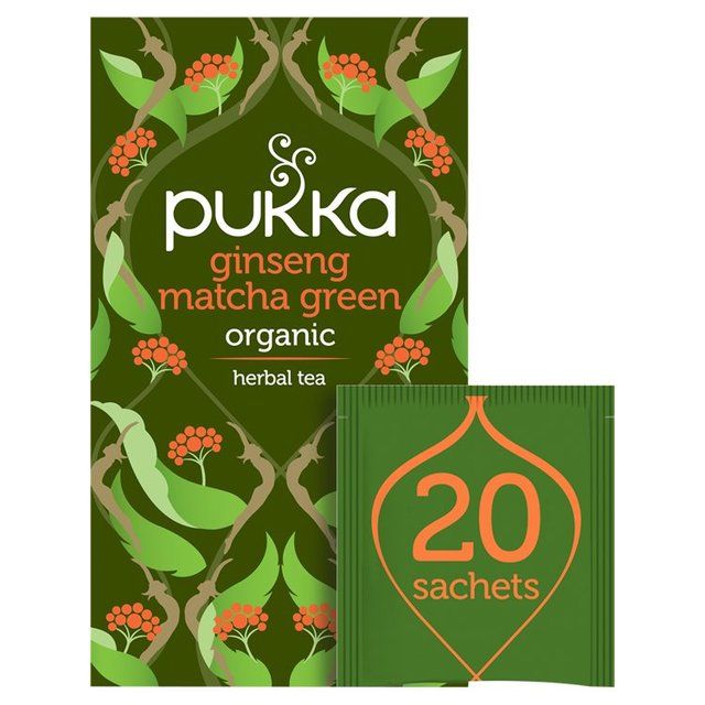 Pukka Tea Ginseng Matcha Green Tea Bags   20 per pack