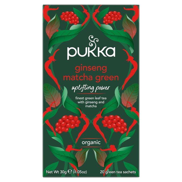 Pukka Tea Ginseng Matcha Green Tea Bags   20 per pack