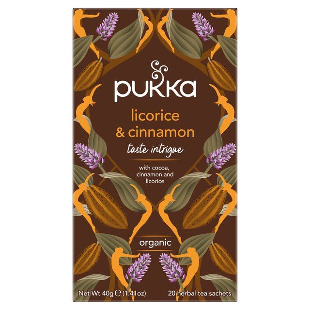 Pukka Tea Organic Licorice &amp;amp; Cinnamon Tea Bags   20 per pack