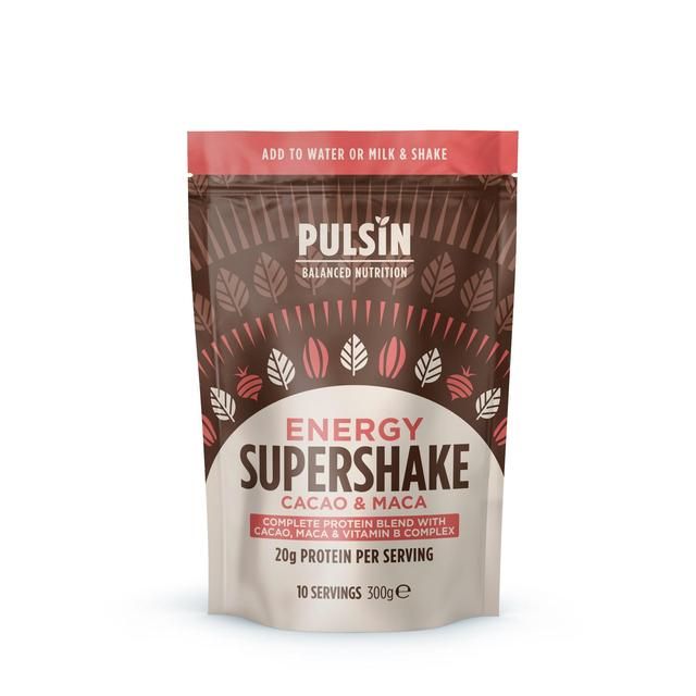 Pulsin Energy Cacao &amp;amp; Maca Supershake Protein Powder    300g
