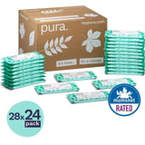 Pura Eco Baby Wipes Multipack   24 x 28 per pack