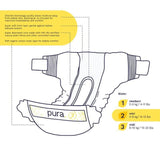 Pura Eco Nappies Size 2 (3-6kg)   4 x 38 per pack