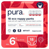 Pura High Performance Eco Nappy Pants Size 6 (14kg+)   18 per pack