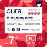 Pura High Performance Eco Nappy Pants Size 7 (17+ kg)    16 per pack