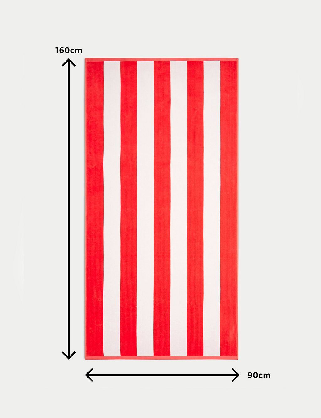 Pure Cotton Striped Sand Resistant Beach Towel